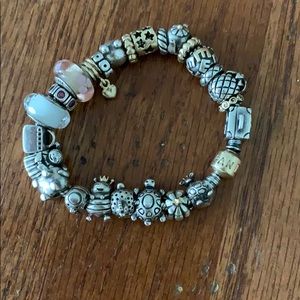 Pandora Bracelet gold and silver